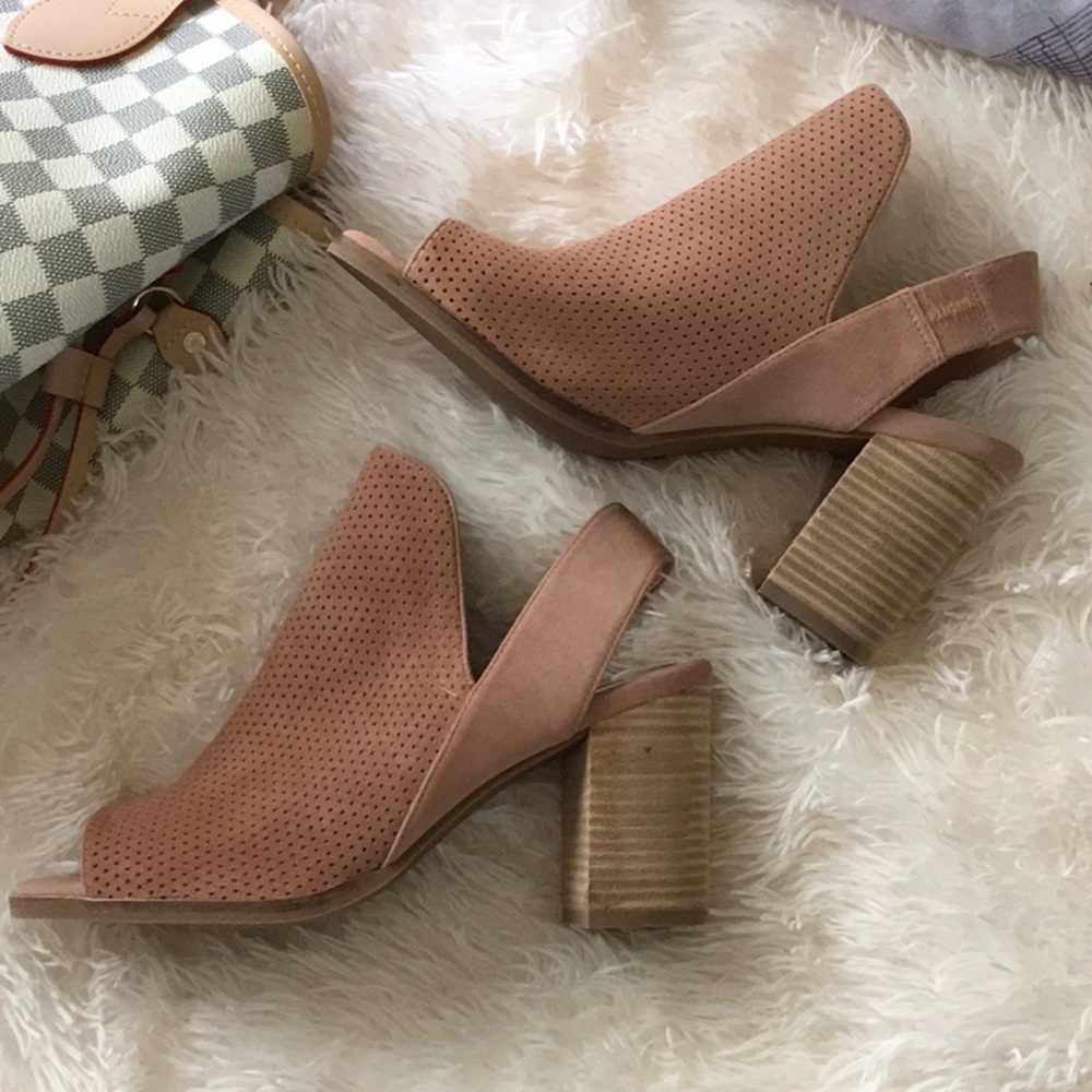 COLE HAAN Peep-Toe Booties NIB